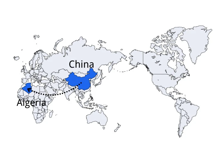 DDP Shipping from China to Algeria