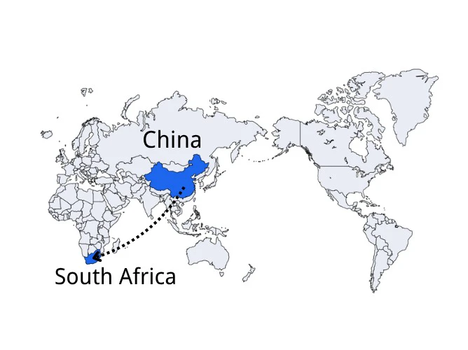 DDP Shipping from China to South Africa